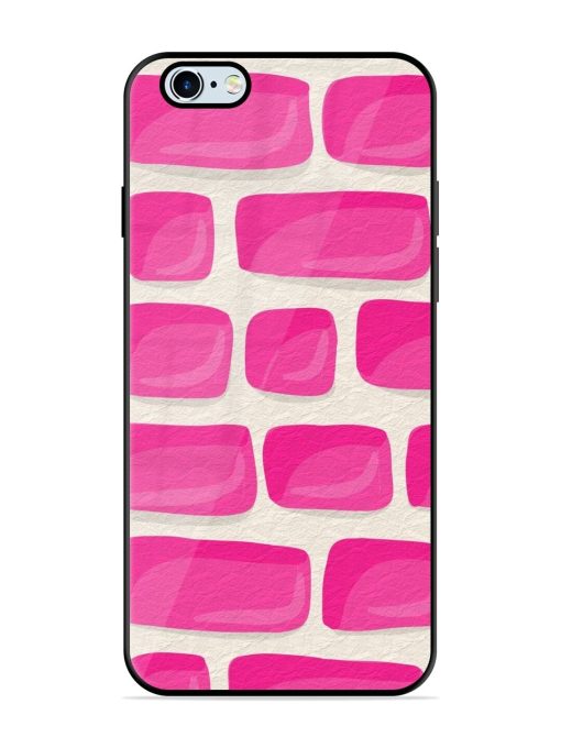 Pink Brick Wall Glossy Soft Edge Case for Apple Iphone 6S Chachhi