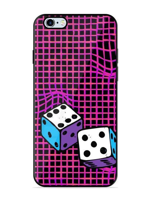 Glitched Dice Glossy Soft Edge Case for Apple Iphone 6S Chachhi