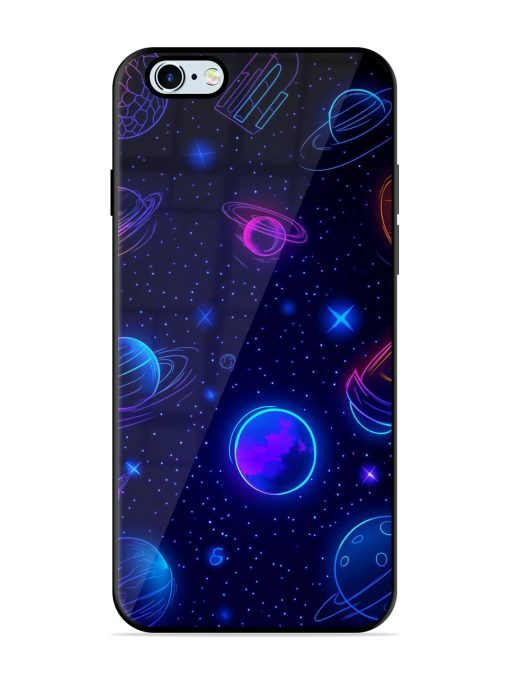 Neon Cosmos Glossy Soft Edge Case for Apple Iphone 6S Chachhi