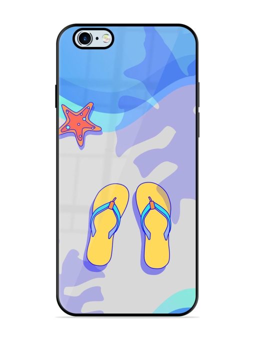 Sandy Toes And Salty Seas Glossy Soft Edge Case for Apple Iphone 6S Chachhi