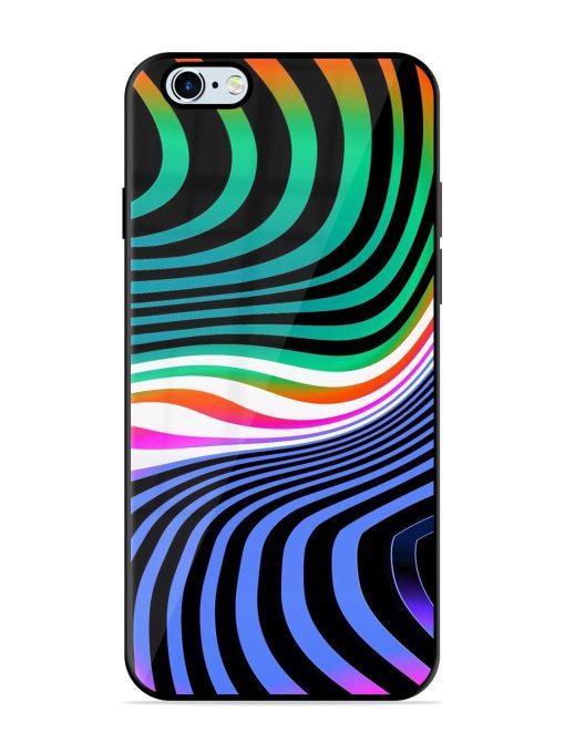 Psychedelic Waves Glossy Soft Edge Case for Apple Iphone 6S Chachhi