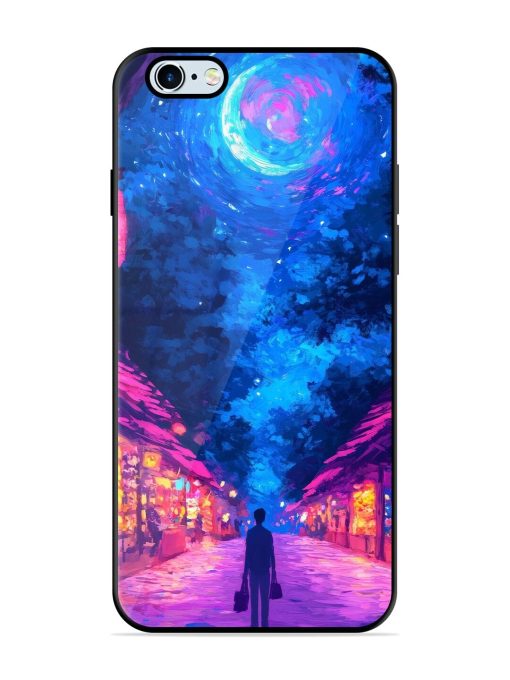 Neon Nightscape Glossy Soft Edge Case for Apple Iphone 6S Chachhi