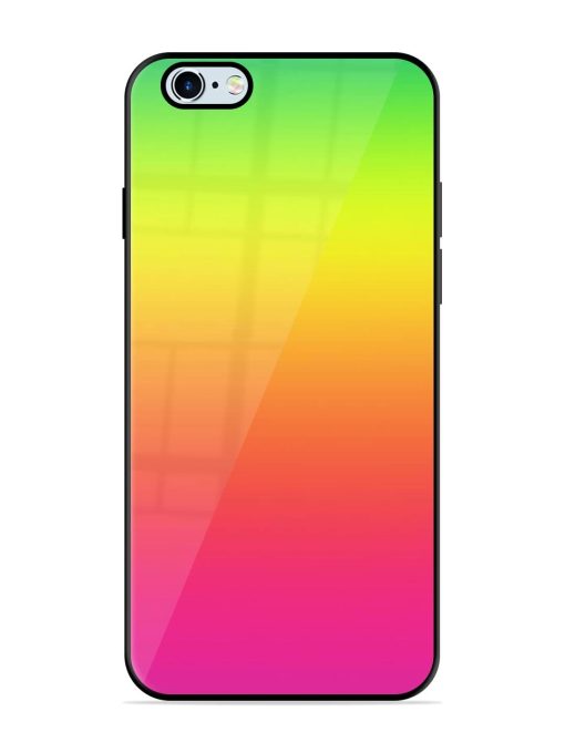 Rainbow Gradient Glossy Soft Edge Case for Apple Iphone 6S Chachhi