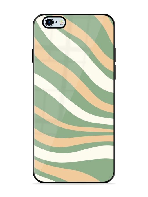 Wavy Pastel Paradise Glossy Soft Edge Case for Apple Iphone 6S Chachhi