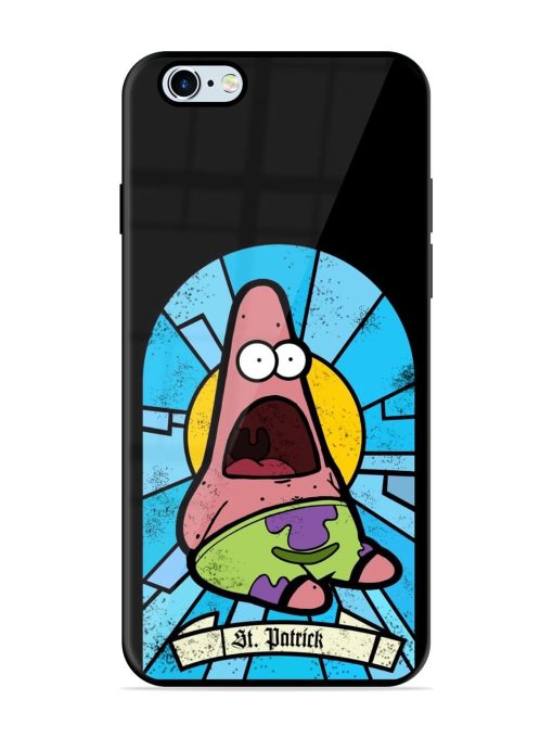 St. Patrick'S Day Stained Glass Patrick Star Glossy Soft Edge Case for Apple Iphone 6S Chachhi