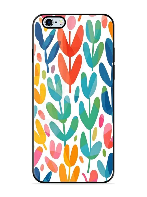 Rainbow Of Blooms Glossy Soft Edge Case for Apple Iphone 6S Chachhi