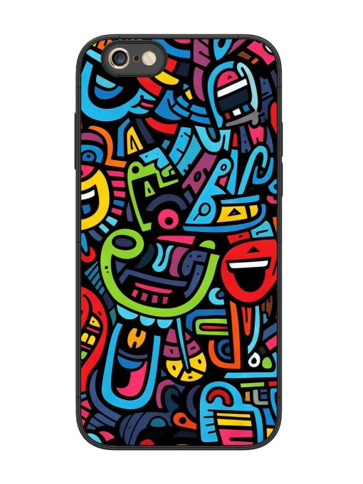 Doodlephoria Glossy Soft Edge Case for Apple Iphone 6S Plus Chachhi