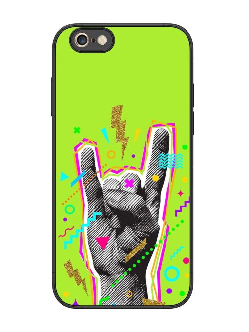 Neon Rock Glossy Soft Edge Case for Apple Iphone 6S Plus Chachhi