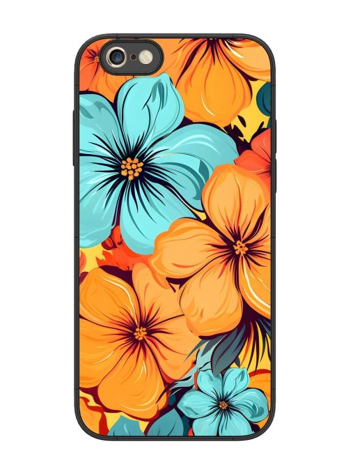 Tropical Bloom Glossy Soft Edge Case for Apple Iphone 6S Plus Chachhi