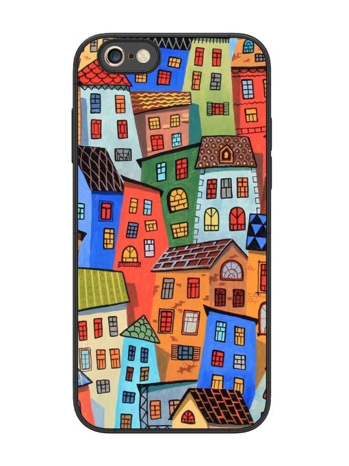 Rainbow House Glossy Soft Edge Case for Apple Iphone 6S Plus Chachhi