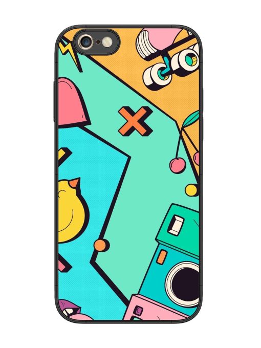 Retro Remix Glossy Soft Edge Case for Apple Iphone 6S Plus Chachhi