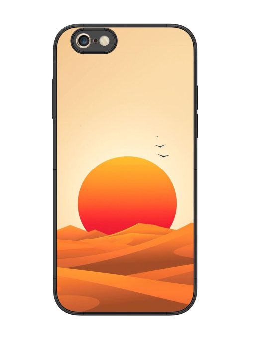 Desert Sunset Glossy Soft Edge Case for Apple Iphone 6S Plus Chachhi