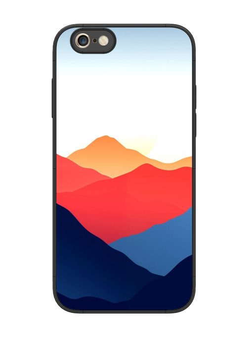 Sunset Peaks Glossy Soft Edge Case for Apple Iphone 6S Plus Chachhi