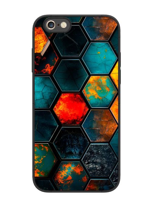 Hexagon Hive Glossy Soft Edge Case for Apple Iphone 6S Plus