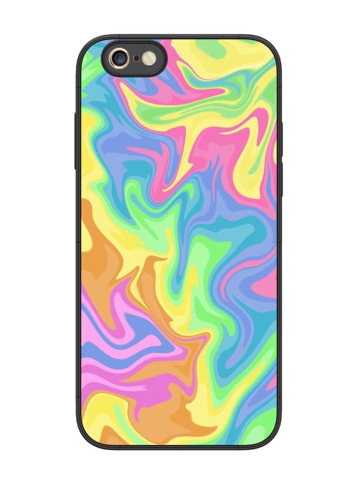 Whimsical Swirl Glossy Soft Edge Case for Apple Iphone 6S Plus Chachhi