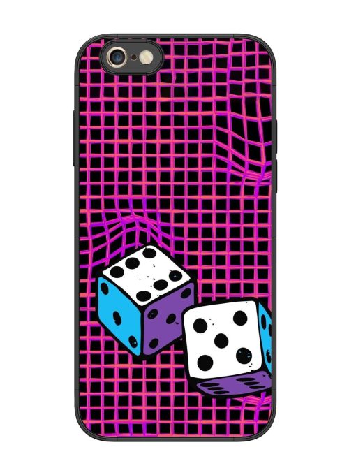 Glitched Dice Glossy Soft Edge Case for Apple Iphone 6S Plus Chachhi