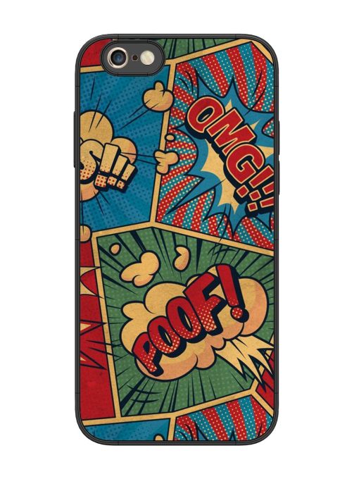 Comic Book Chaos Glossy Soft Edge Case for Apple Iphone 6S Plus Chachhi