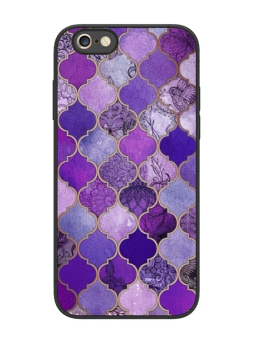 Purple Mosaic Magic Glossy Soft Edge Case for Apple Iphone 6S Plus Chachhi