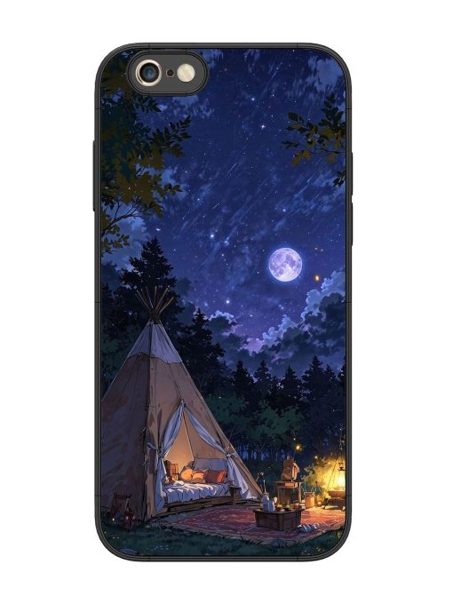 Moonlight Camping Glossy Soft Edge Case for Apple Iphone 6S Plus Chachhi