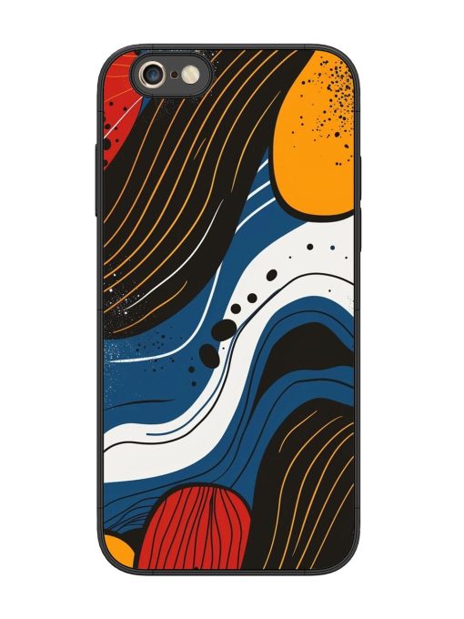 Abstract Expression Glossy Soft Edge Case for Apple Iphone 6S Plus Chachhi