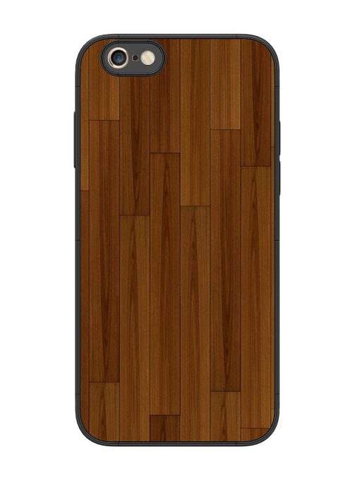 Warm Woodgrain Glossy Soft Edge Case for Apple Iphone 6S Plus Chachhi