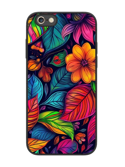 Rainbow Of Blooms Glossy Soft Edge Case for Apple Iphone 6S Plus Chachhi