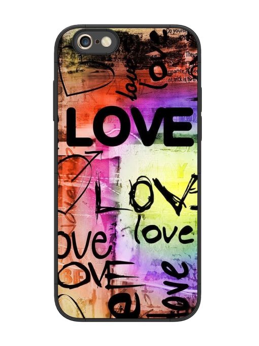 Love Graffiti Glossy Soft Edge Case for Apple Iphone 6S Plus