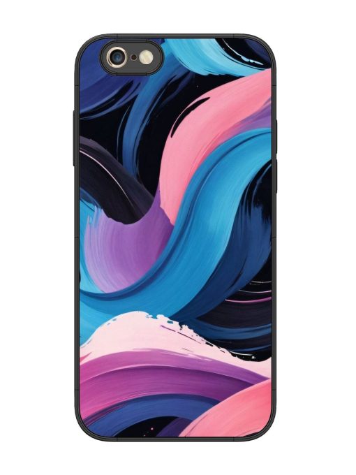 Whimsical Waves Glossy Soft Edge Case for Apple Iphone 6S Plus Chachhi