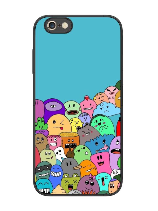 Monster Mash Glossy Soft Edge Case for Apple Iphone 6S Plus Chachhi