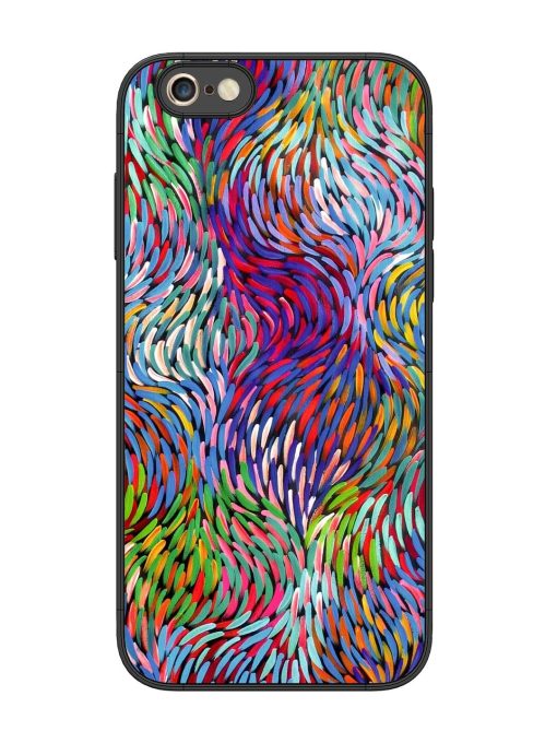 Vibrant Waves Glossy Soft Edge Case for Apple Iphone 6S Plus Chachhi