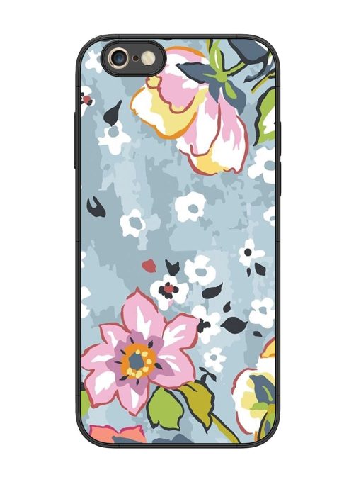 Floral Fantasy Glossy Soft Edge Case for Apple Iphone 6S Plus Chachhi