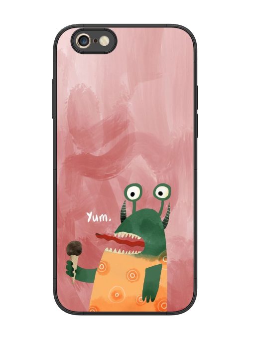 Hungry Monster Glossy Soft Edge Case for Apple Iphone 6S Plus Chachhi