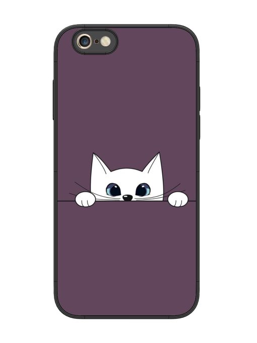 Peek-A-Boo Kitty Glossy Soft Edge Case for Apple Iphone 6S Plus Chachhi