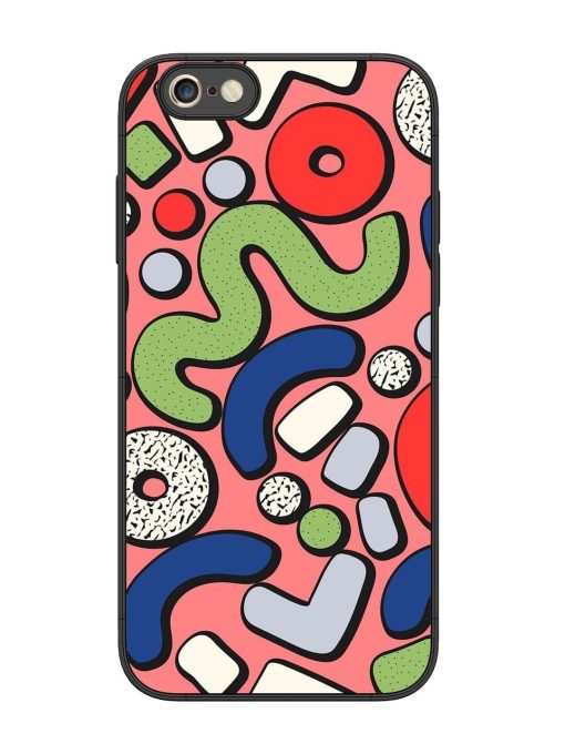 Groovy Geometric Shapes Glossy Soft Edge Case for Apple Iphone 6S Plus Chachhi