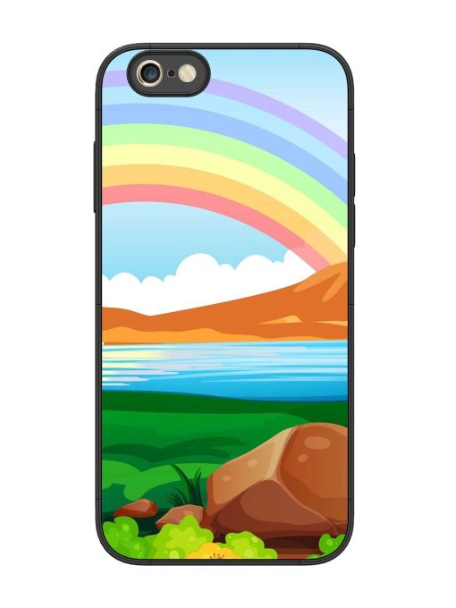 Rainbow Over The Lake Glossy Soft Edge Case for Apple Iphone 6S Plus Chachhi