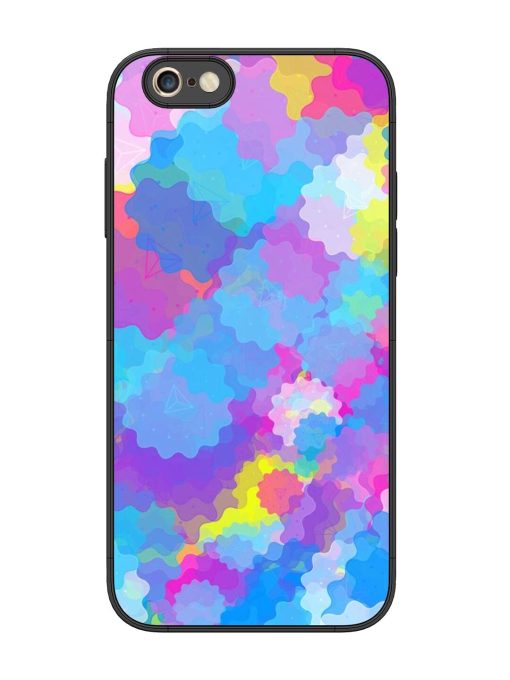 Psychedelic Cloud Burst Glossy Soft Edge Case for Apple Iphone 6S Plus Chachhi