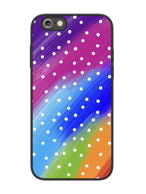 Rainbow Polka Dot Dream Glossy Soft Edge Case for Apple Iphone 6S Plus Chachhi