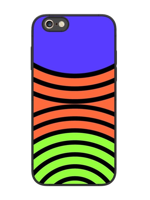 Psychedelic Stripe Symphony Glossy Soft Edge Case for Apple Iphone 6S Plus Chachhi