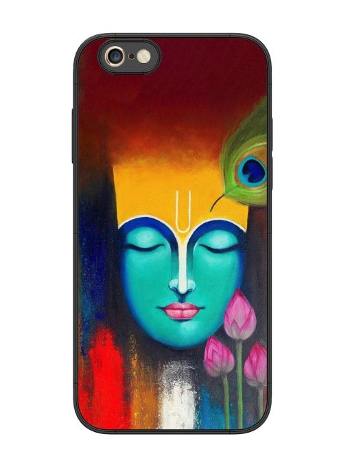 Divine Tranquility: The Face Of Krishna Glossy Soft Edge Case for Apple Iphone 6S Plus Chachhi