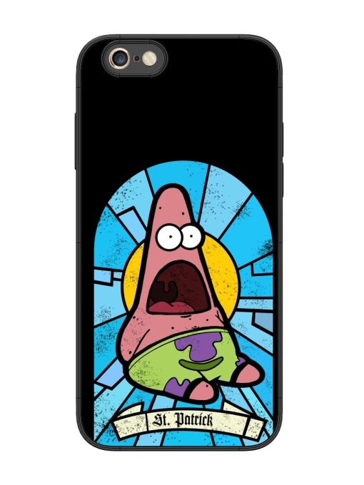 St. Patrick'S Day Stained Glass Patrick Star Glossy Soft Edge Case for Apple Iphone 6S Plus Chachhi