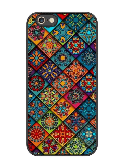 Patchwork Mandala Mosaic Glossy Soft Edge Case for Apple Iphone 6S Plus Chachhi