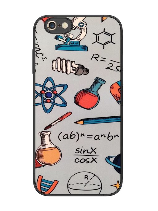 Science Doodle Delight Glossy Soft Edge Case for Apple Iphone 6S Plus