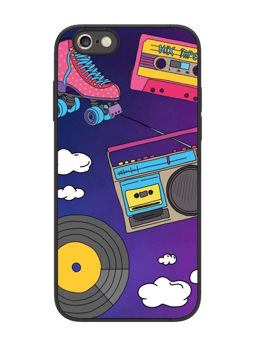 Retro Vibes Glossy Soft Edge Case for Apple Iphone 6S Plus