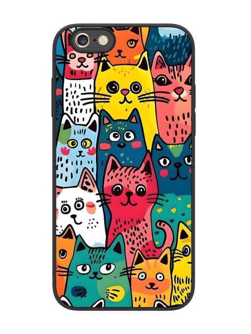 Feline Frenzy Glossy Soft Edge Case for Apple Iphone 6S Plus Chachhi