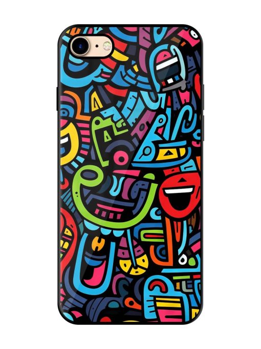 Doodlephoria Glossy Soft Edge Case for Apple Iphone 7