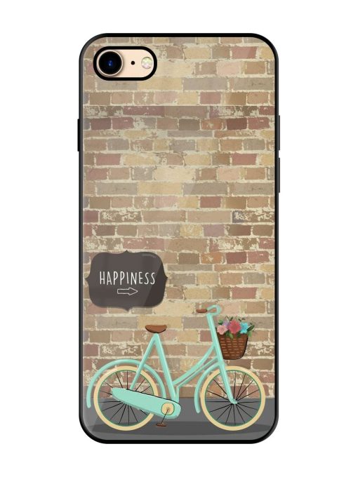 Pedaling Towards Happiness Glossy Soft Edge Case for Apple Iphone 7