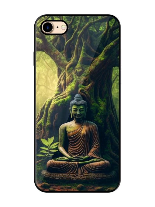 Green Buddha Art Glossy Soft Edge Case for Apple Iphone 7