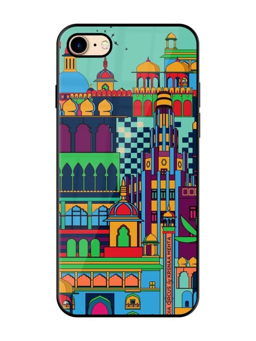 Indian Tapestry Glossy Soft Edge Case for Apple Iphone 7