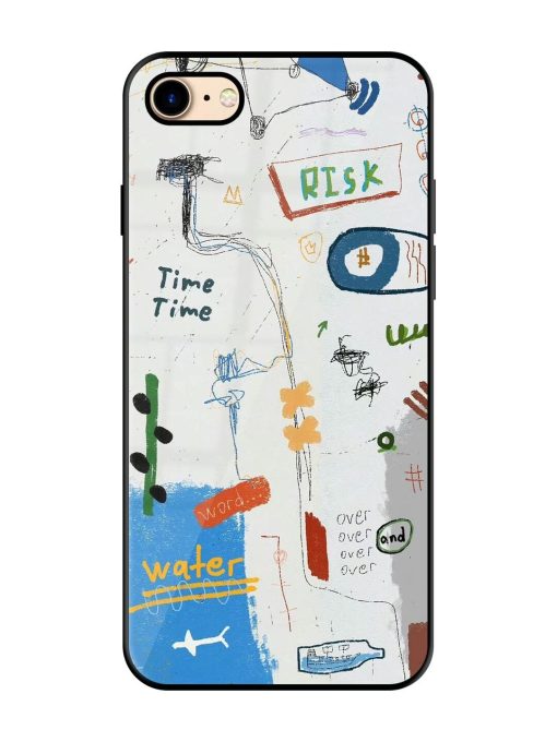 Mind Map Madness Glossy Soft Edge Case for Apple Iphone 7