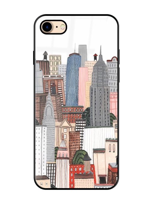 Cityscape Dreams Glossy Soft Edge Case for Apple Iphone 7